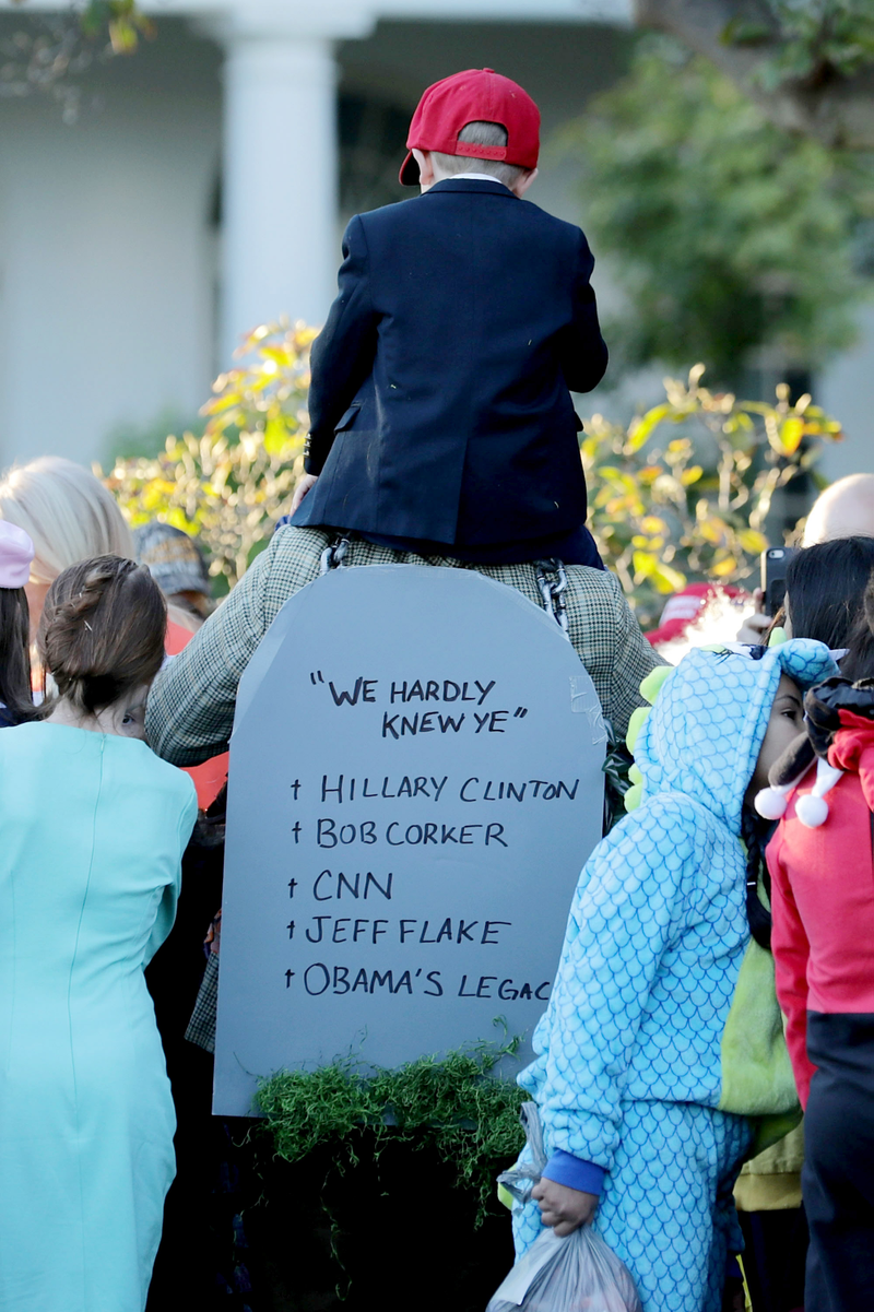 Illustration for article titled Here, Caption These Scary-Ass White House Halloween Photos